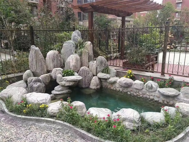 汉滨家庭庭院水景设计
