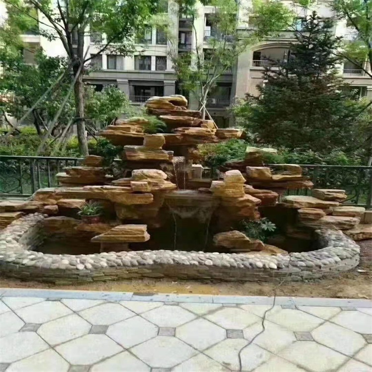 汉滨庭院假山鱼池设计方案