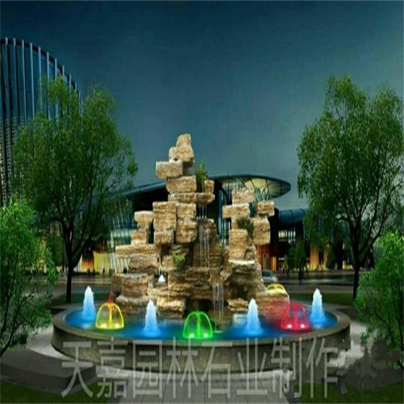 汉滨水幕墙喷泉设计